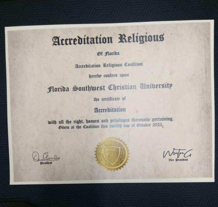 Accreditation Certificate